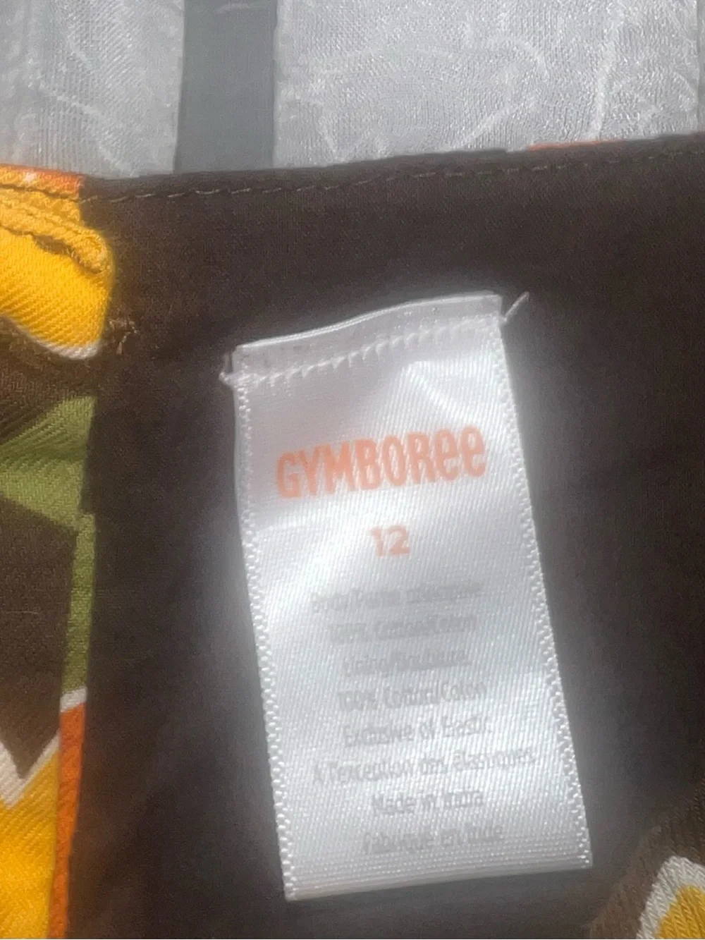 Gymboree Sunflower ruffle dress Harvest Brown 100% Cottton size 12